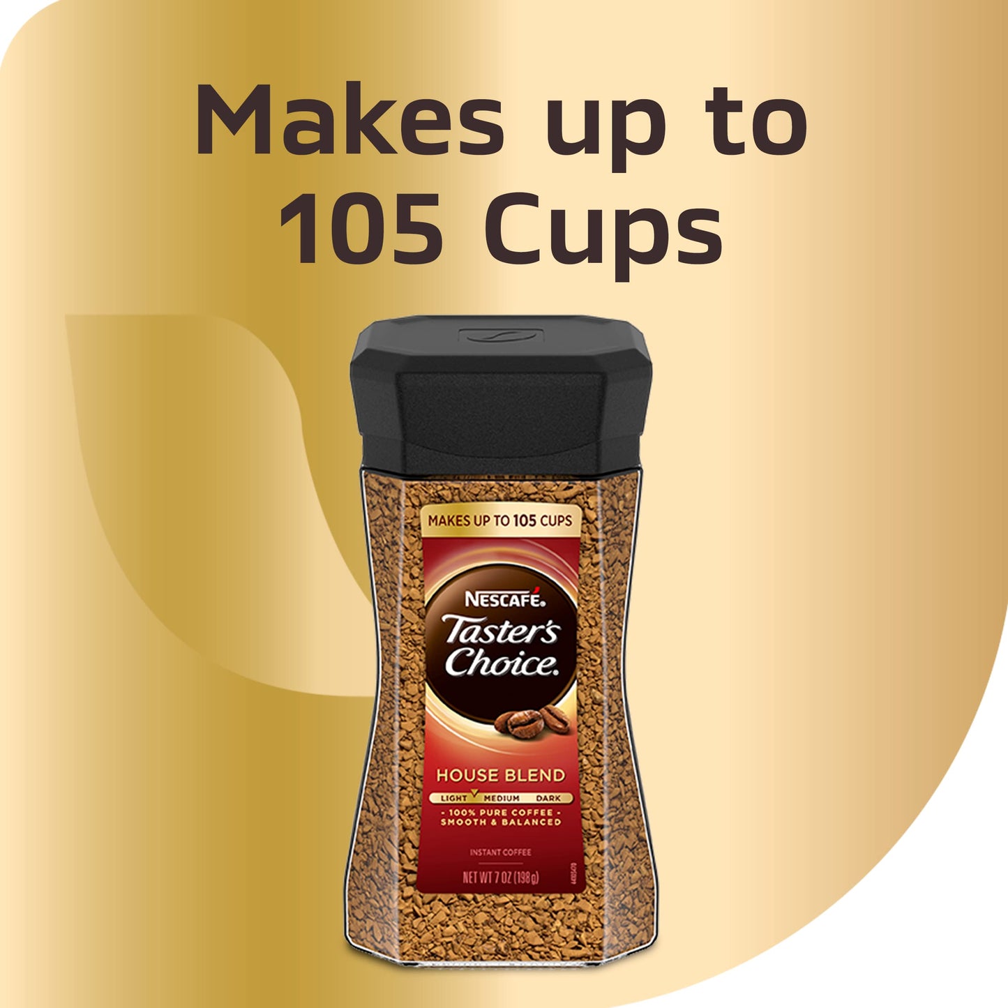 Nescafe Taster'S Choice House Blend Medium Light Roast Instant Coffee 7 Oz. Jar