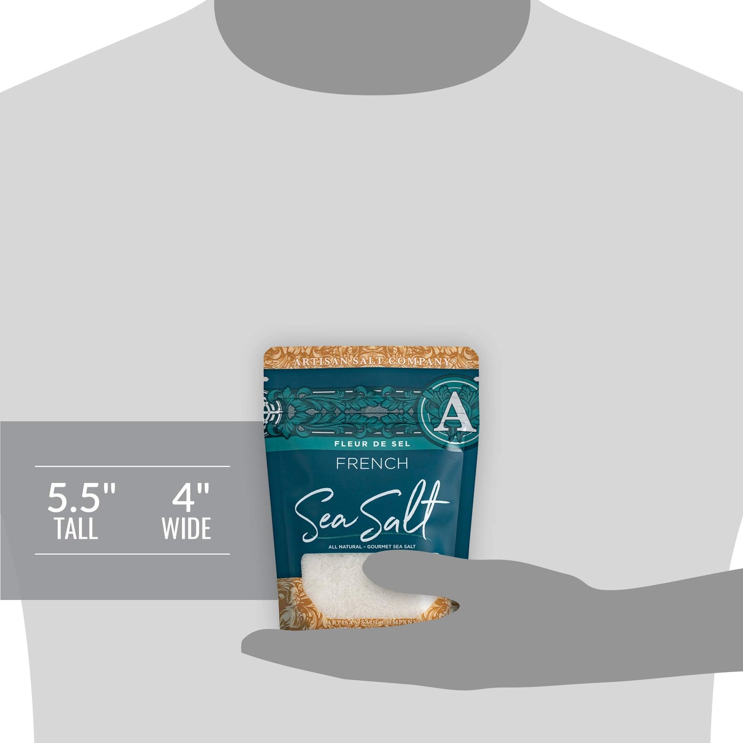 SaltWorks Fleur de Sel, Sea Salt, 4 Ounce