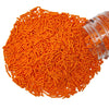 Homankit Orange Jimmies Sprinkles Edible Sprinkle Candy Soft Jimmies Toppings for Ice Cream, Cupcake, Cake, Cookie, Dessert Deco