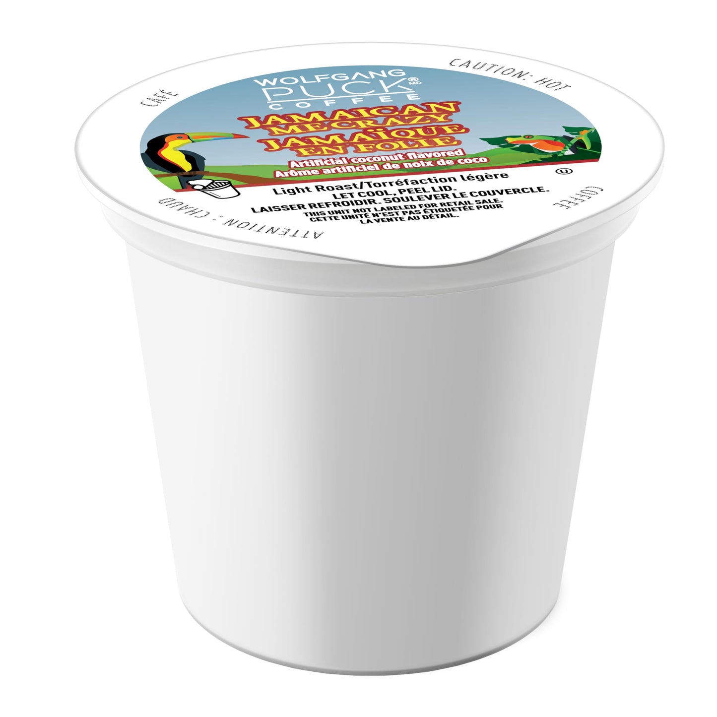 Wolfgang Puck Jamaican Me Crazy, Flavored, Light Roast Coffee, Keurig K-Cup Brewer Compatible Pods, 120 Count (Pack Of 1)