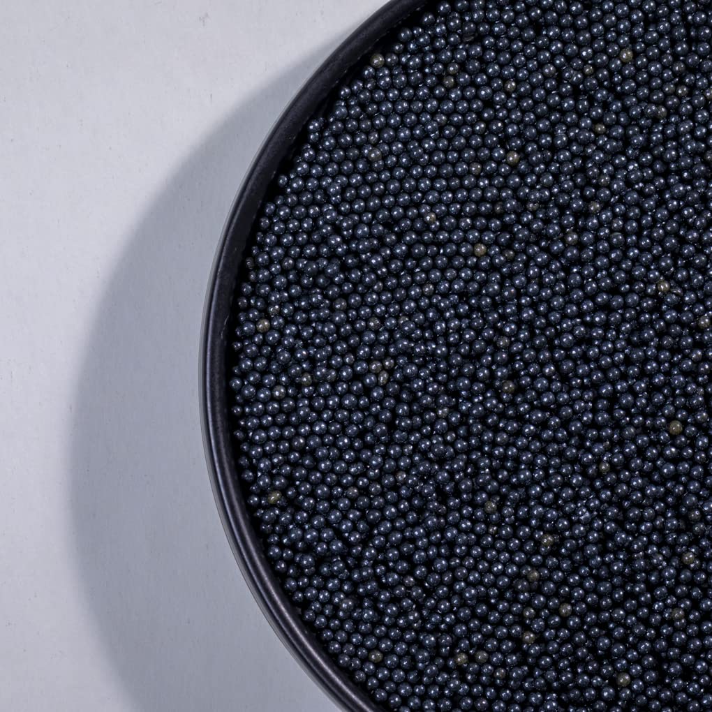 Black Sprinkles Edible Pearl 2mm 130g 4.6OZ Christmas Cake sprinkles,Cookie Sprinkles,Baking Sugar Pearl, Edible Candy Pearls fo