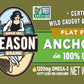 Season Anchovies In Olive Oil - Flat Anchovy Fillets, Wild Caught Fish, Keto Snacks, Canned Anchovies, Rich In B Vitamins, Low In Mercury, Kosher, Non-Gmo, 600Mg Of Omega-3-4.2 Oz Glass Jar, 6-Pack