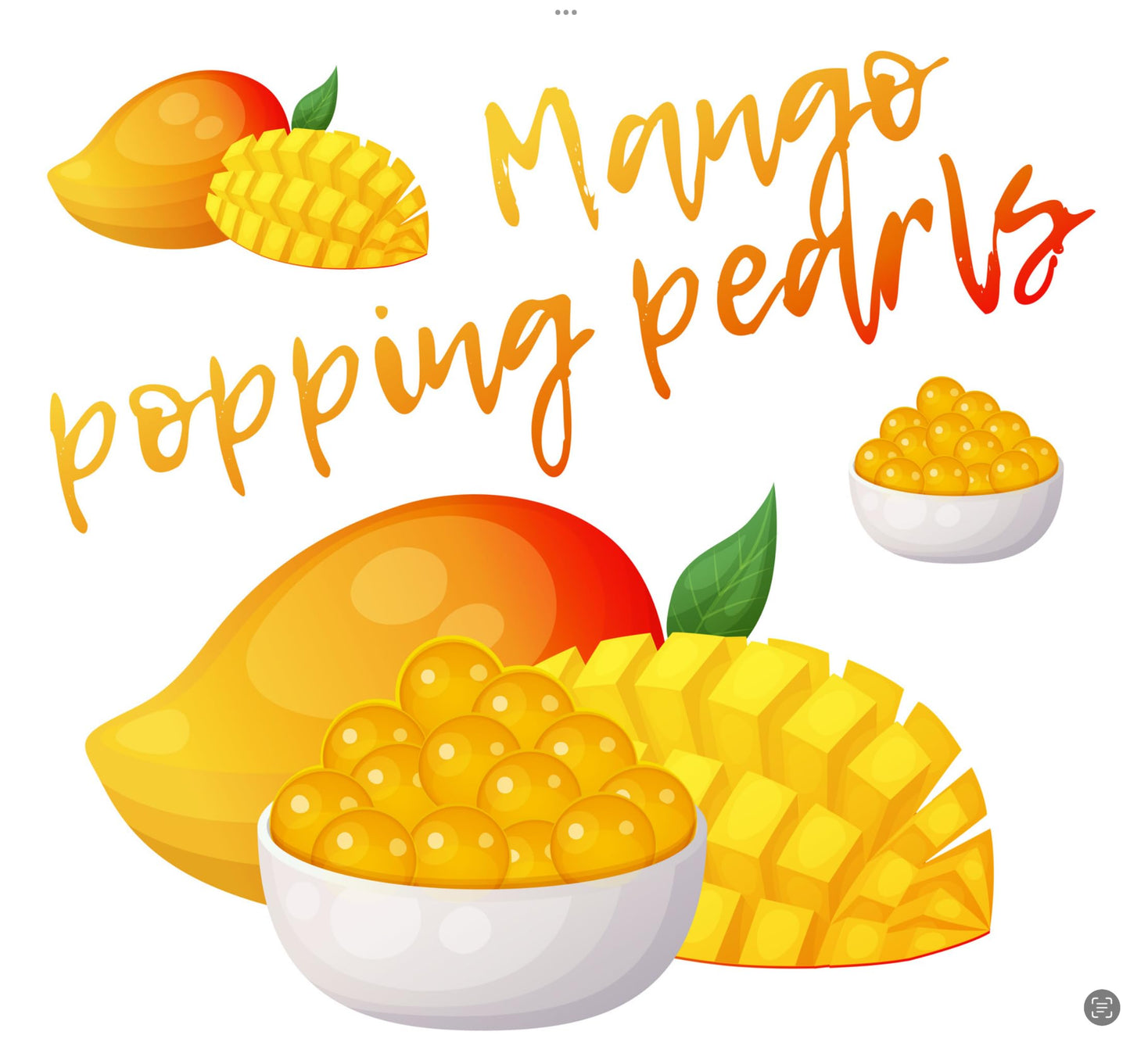 Panda Products Popping Boba Pearls - 3-Flavor Party Kit (Strawberry, Mango, Passion Fruit) - 390G Total - Bursting Boba For Bubb