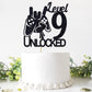 Cos Mos Video Game Level 9 Unlocked Birthday Cake Topper Black Glitter Boys 9Th Birthday Cake Decorations Level Up Winner Party