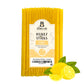 The Honey Jar Lemon Flavored Raw Honey Sticks - 50 Count Honey Straws for Tea and Coffee