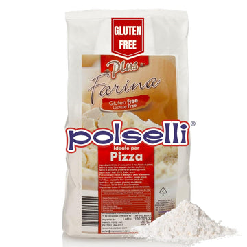 POLSELLI Gluten Free Flour, Pizza Flour, Lactose Free, 2.2lb, All Natural, Multi Purpose Flour & Starch Blend for Baking Pizza, 