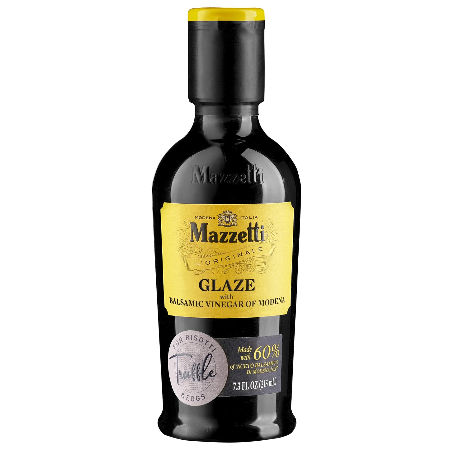 Mazzetti Truffle Glaze Balsamic Vinegar of Modena PGI, 7.3 Fl Oz, Versatile, Thick & Rich, Perfect for Drizzling, Risotto & Eggs