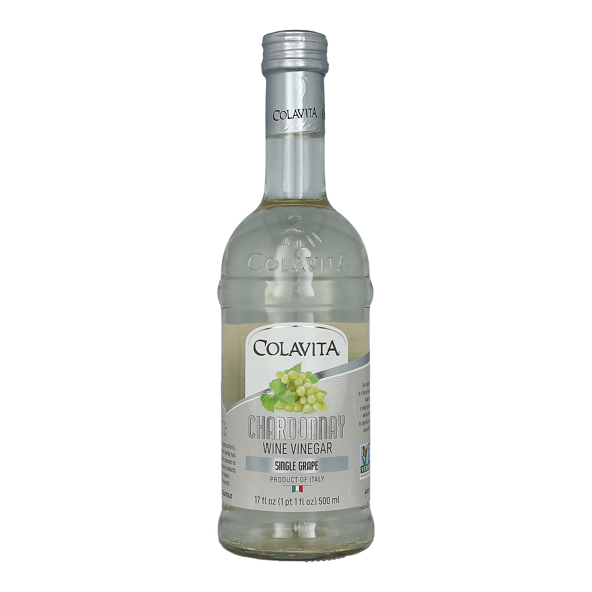 COLAVITA Chardonnay Wine Vinegar, Premium Quality, Naturally Aged, 17 Fl Oz