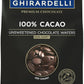 Ghirardelli Unsweetened Wafers, 5 lb Bag, Dark Brown, Includes Stamped Barista Spoon