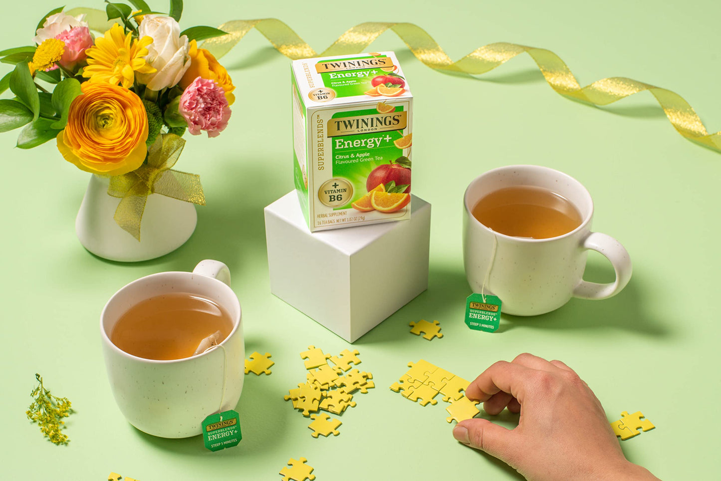 Twinings Superblends Variety Sampler Pack,Flavoured Herbal, Green & White Tea,Energy+ Vitamin B6, Sleep+ Melatonin, Immune Suppo
