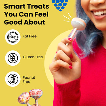 Smarties Double Lollies Mega - Gluten Free  Peanut Free  Fat Free Assorted Fruity Flavors Lollipops - Perfect for Birthdays  Parties - Made by US Candy Company Since 1949-24 Count Box (Pack of 2)