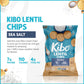 KIBO Sea Salt Flavor Gluten Free Non GMO Plant Based Lentil Chips 28 grams, 12 pack