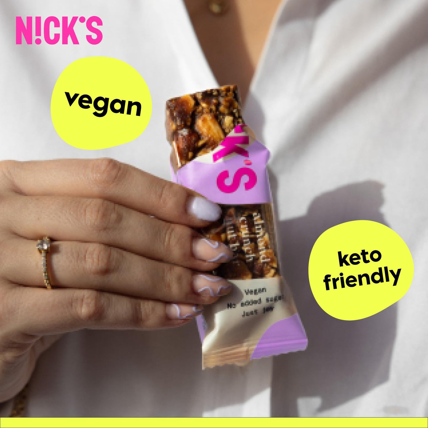 NICK S Almond Chocolate Snack Bar  Keto Nut Snack for Sports  Hiking  Gaming  Outdoor Activities  1G sugar  3G net carbs  healthy snack  (pack of 30)