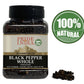 Pride Of India - Black Peppercorn Whole - Gourmet & Culinary Spice - Full Bodied, Dried & Flavorful - Preservatives & Gluten Fre