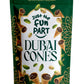 Just The Fun Part | Bite-Size Crispy Mini Waffle Dubai Cones | Filled With enhanced Belgian Milk Chocolate & Pistachio Cream with Crispy Kadaifi| 4.23 Ounce (Pack of 2  Dubai Cones)