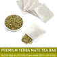 Olvvla Yerba Mate Tea - 100% Natural Unsmoked - 60 Count Tea Bags - Medium-Caffeine Energy Tea