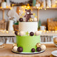 51 Pcs Bear Balls Cake Topper Mini Balloon Cake Topper Colorful Foam Pearl Ball Star Shaped Cake Toppers For Birthday Party Wedd
