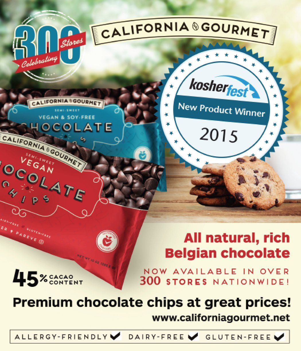 45% Cocoa Vegan Chocolate Chips Dairy Free Kosher Gluten Free Nut Free (3 Pack)