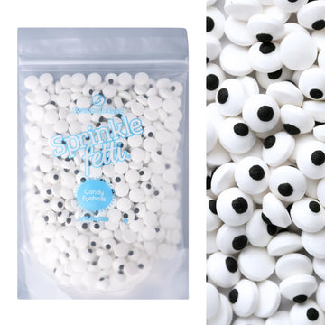 Sweets Indeed, Bulk Candy Eyeballs, 700 Eyeballs, 10 Ounce, Halloween Sprinkles, Edible Eyes, Sprinkle Mix, Perfect For Cake Dec