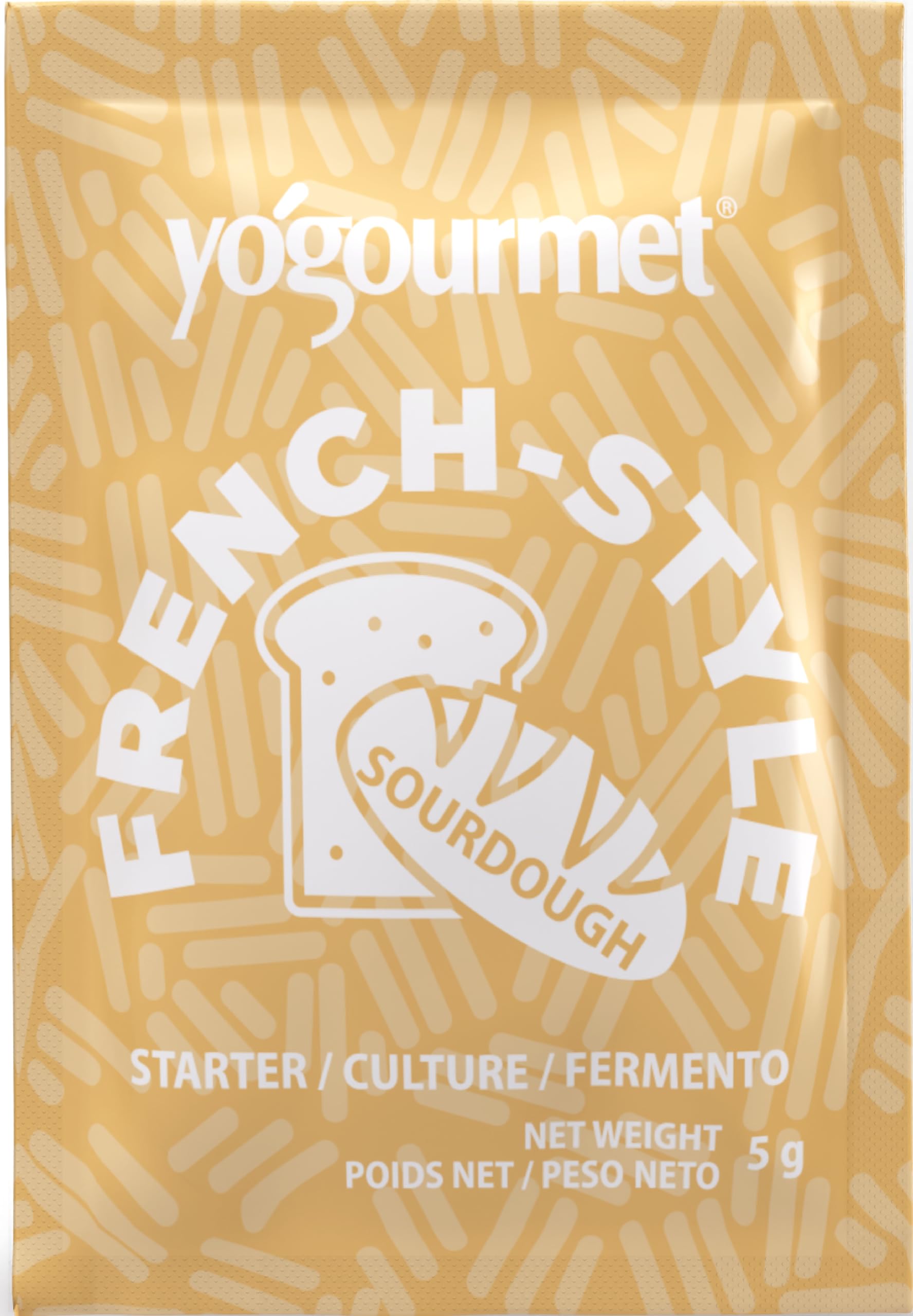 Yogourmet Sourdough Starter Culture - All Natural, Kosher - 5 g Sachet for 10 Loaves - French Style