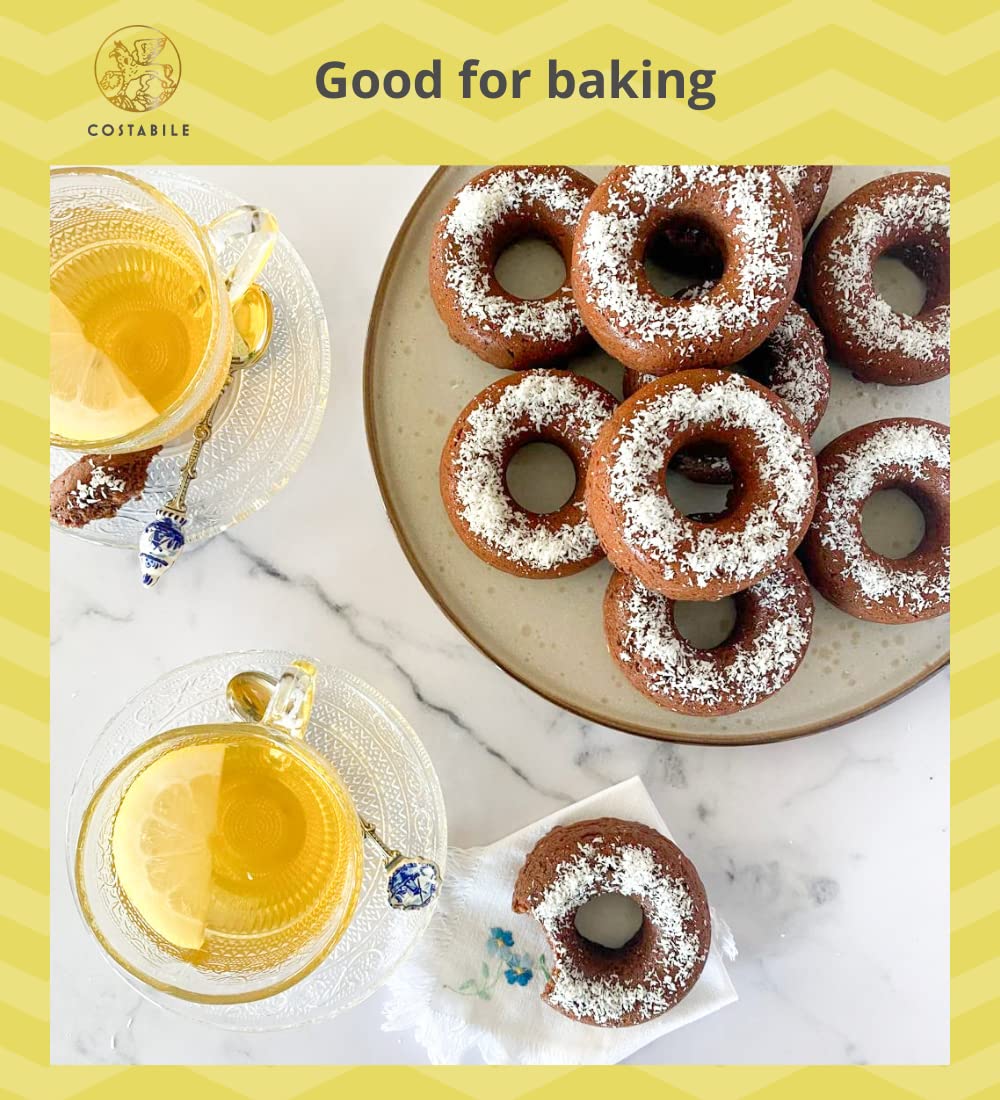 Lemon Olive Oil Extra Virgin from Puglia Italy. Organic Olive Oil from a Single Grove Infused with Lemon. Great for Baking, Sala