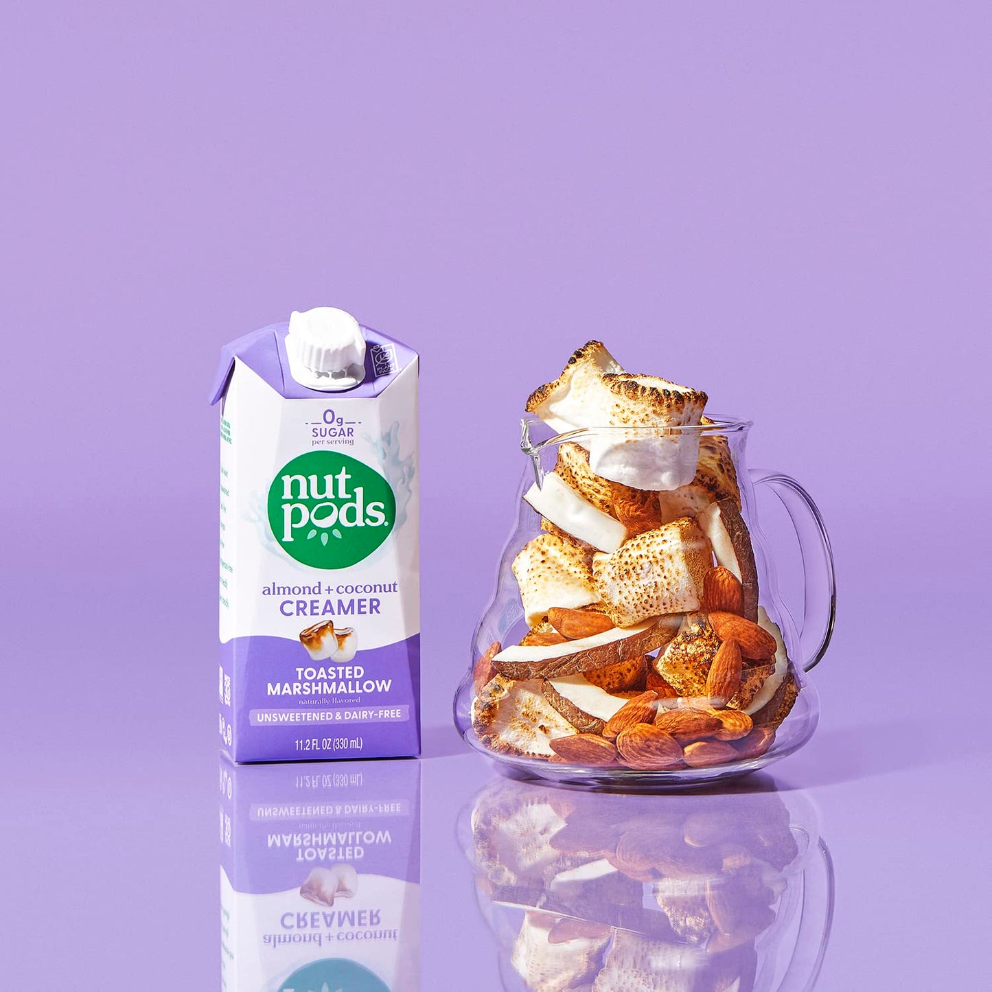 Nutpods Toasted Marshmallow Coffee Creamer - Unsweetened Non Dairy Creamer Made From Almonds And Coconuts - Keto Creamer, Whole30, Gluten Free, Non-Gmo, Vegan, Sugar Free, Kosher (3-Pack)