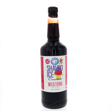 Hypothermias Snow Cone Syrup Flavor Concentrate - Wild Thing - 32 Fl Oz - Makes 8 Gallons - Unsweetened - Add Sweetener and Water