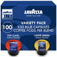 Lavazza Blue Coffee Capsules Variety Pack – 100 Count (50 Pods Each) – Includes Top Class & Caffè Crema Blends