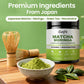 Matcha Powder - Superfood Blend with Moringa & Green Tea & Resveratrol  Energy & Focus Support  Immune & Antioxidant Defense  Vegan  Gluten-Free  8oz