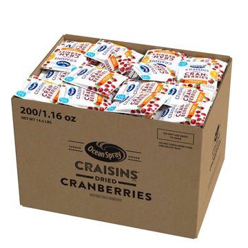 Ocean Spray Craisins Dried Cranberries, Orange, 1.16 Ounce (Pack Of 200)