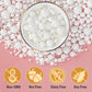 Twisweet White Pearl Sprinkles for Cake Decorating, Edible Sugar Pearls for Baking, Mix Size, Cake Topper Cupcake Cookie Ice Cre