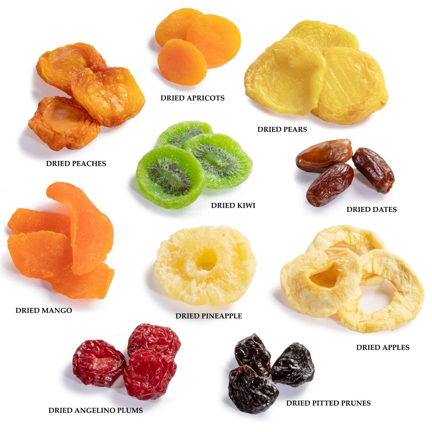 Dried Fruit Favorites on Apple Shape Bamboo Tray, Converts to Bowl for Mothers Day, Birthday, Thank You, Corporate Gifts by Blu