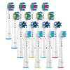 Replacement Brush Heads For Oral B Compatible Electric Toothbrush Heads, Including 4 Precision, 4 Floss, 4 Cross And 4 Whitening
