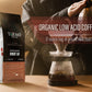 TARMO COFFEE Low Acid Arabica & Robusta Blend Ground Coffee, Dark Roast, High Caffeine, 12 Oz Bag