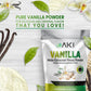 Aki Vanilla Extract Powder From Authentic Beans For Delicious Flavoring, Cooking, Baking, Drinks, Tea, Coffee, Smoothies, Cocktails - Sugar-Free &  -Free (454G/1Lb)