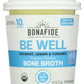 Bonafide Provisions Fresh Organic Lemon, Turmeric and Coconut Keto Broth, Frozen 8 fl oz - Gluten-Free, Grain-Free, Dairy Free P
