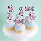 Rssta i Cupcake Toppers - 36 Pack Cow Farm Animals for 1st Birthday Baby Shower, Paper, Design 2, Model XM250-one