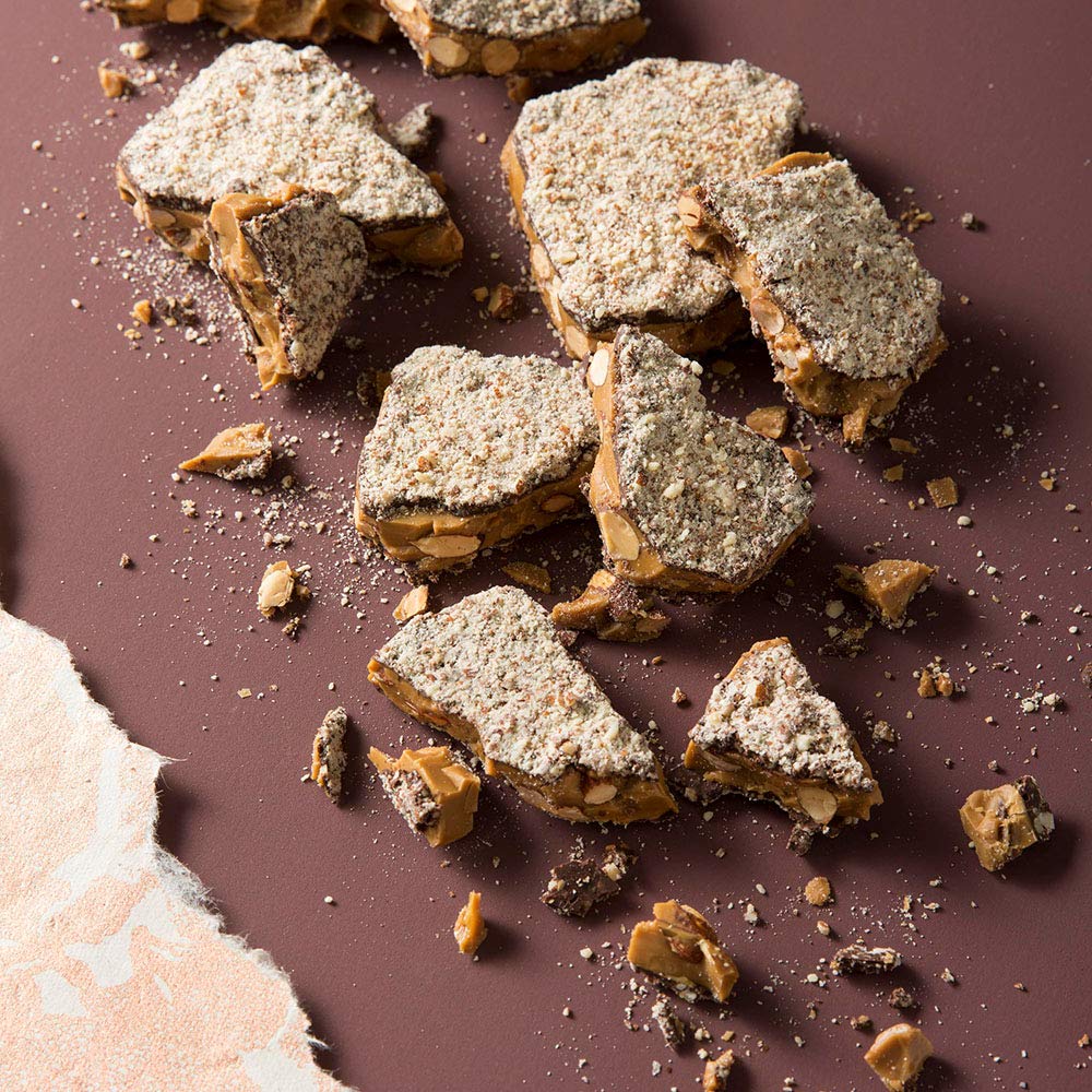 Enstrom Candies Dark Chocolate Almond Toffee, 2lb Box | Handcrafted, Gluten Free, Kosher Dairy, All Natural