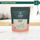 Lily Of The Valley Turmeric Root Powder - Ground Curcumin Powder - 100% Raw From India - Great For Cooking, Baking & Latte - Vegan & Gluten-Free - Packed In Resealable Pouch (8Oz, 226G)