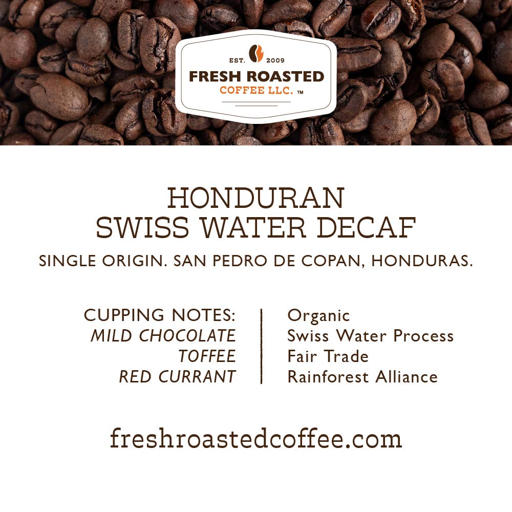 Fresh Roasted Coffee Organic Decaf K-Cup Compatible 72 Pods Fair Trade Kosher Coffee