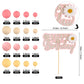 Keaziu Daisy Cupcake Toppers - 30 Pack Birthday Party Decor, Boho Groovy Design, White, for Baby Shower and Birthday Celebrations