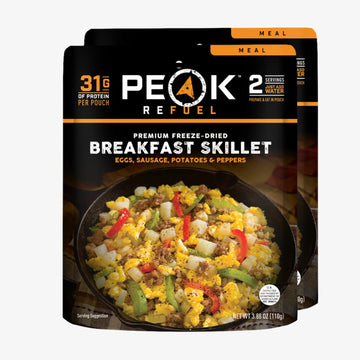 Peak Refuel Breakfast Skillet | 31G Protein | 680 Calories | 100% Real Meat | Premium Freeze Dried Backpacking & Camping Food | 
