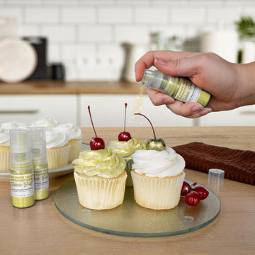 Tinker Dust - Sunflower Yellow (4G 1X Mini Pump) Edible Glitter For Desserts, Beverages, Cupcakes, Cake Pops And Cookies By Bake