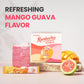 TEAZEN Mango Guava Kombucha Tea, Sugar Free, Live Probiotics, 30 Servings, Hydration Drink Mix