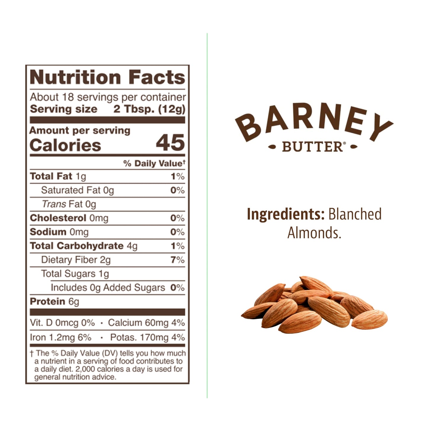 Barney Butter Powdered Almond Butter, Unsweetened, 8 Ounce