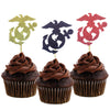 Morndew 24 Pcs Military Themed Cupcake Toppers For Military Themed Party Promotion Retirement Party Wedding Party Birthday Party
