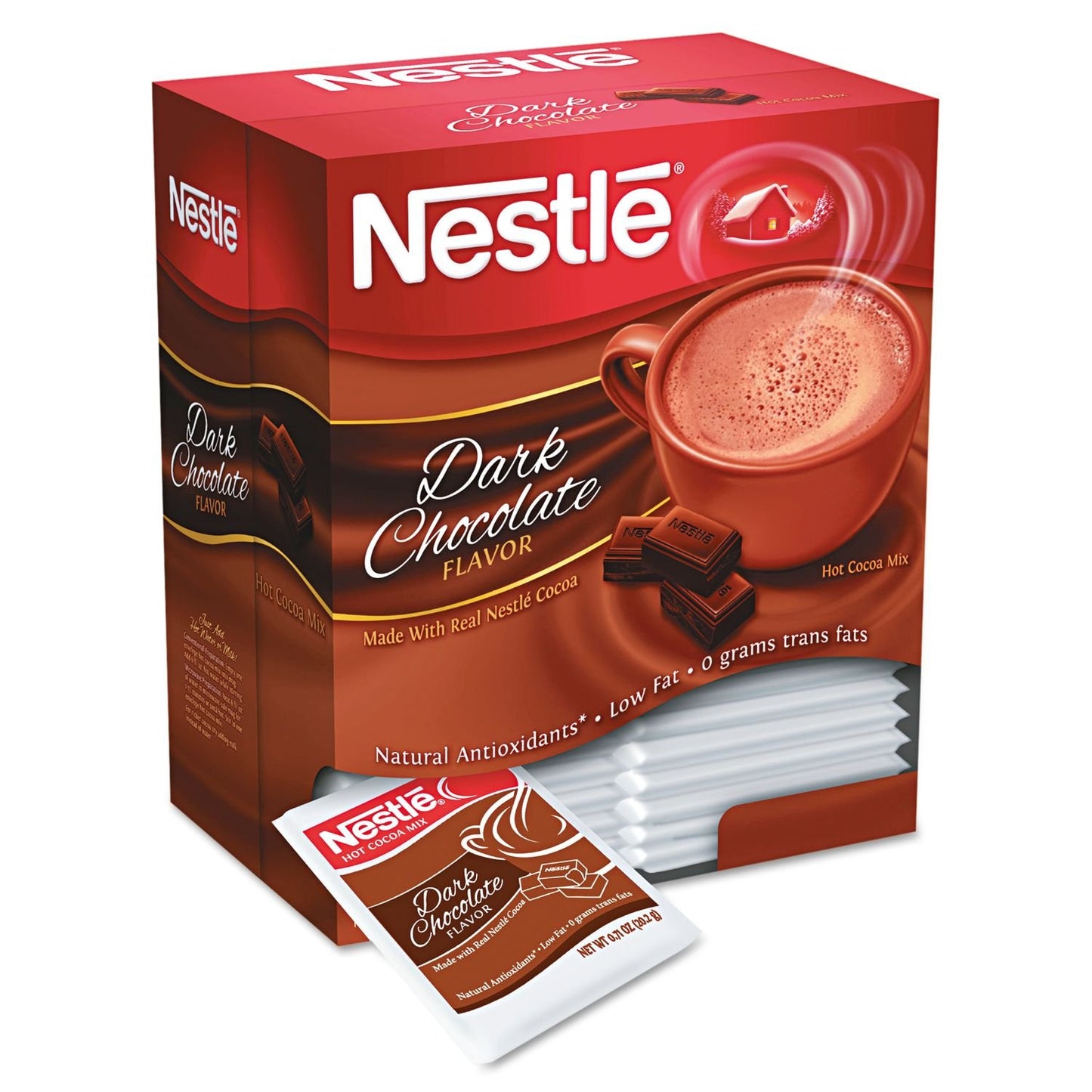 Nestle Dark Chocolate Hot Cocoa Mix - 50 Single Serve Packets - 35.5 Ounce