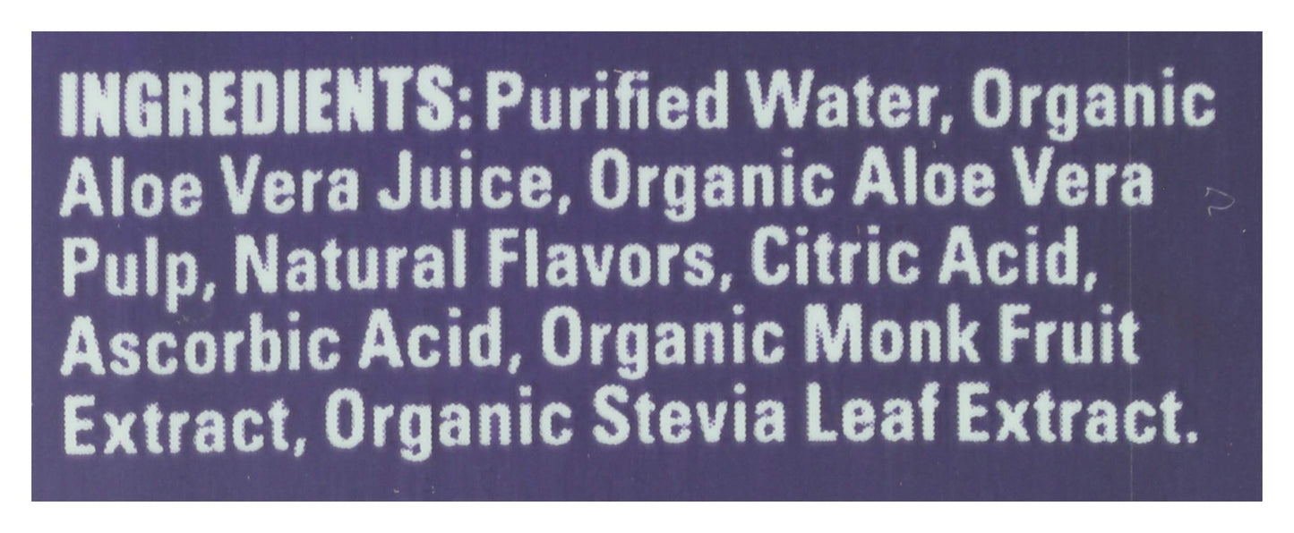 Alo Organic Peach Plum Aloe Vera Juice, 16.9 FZ