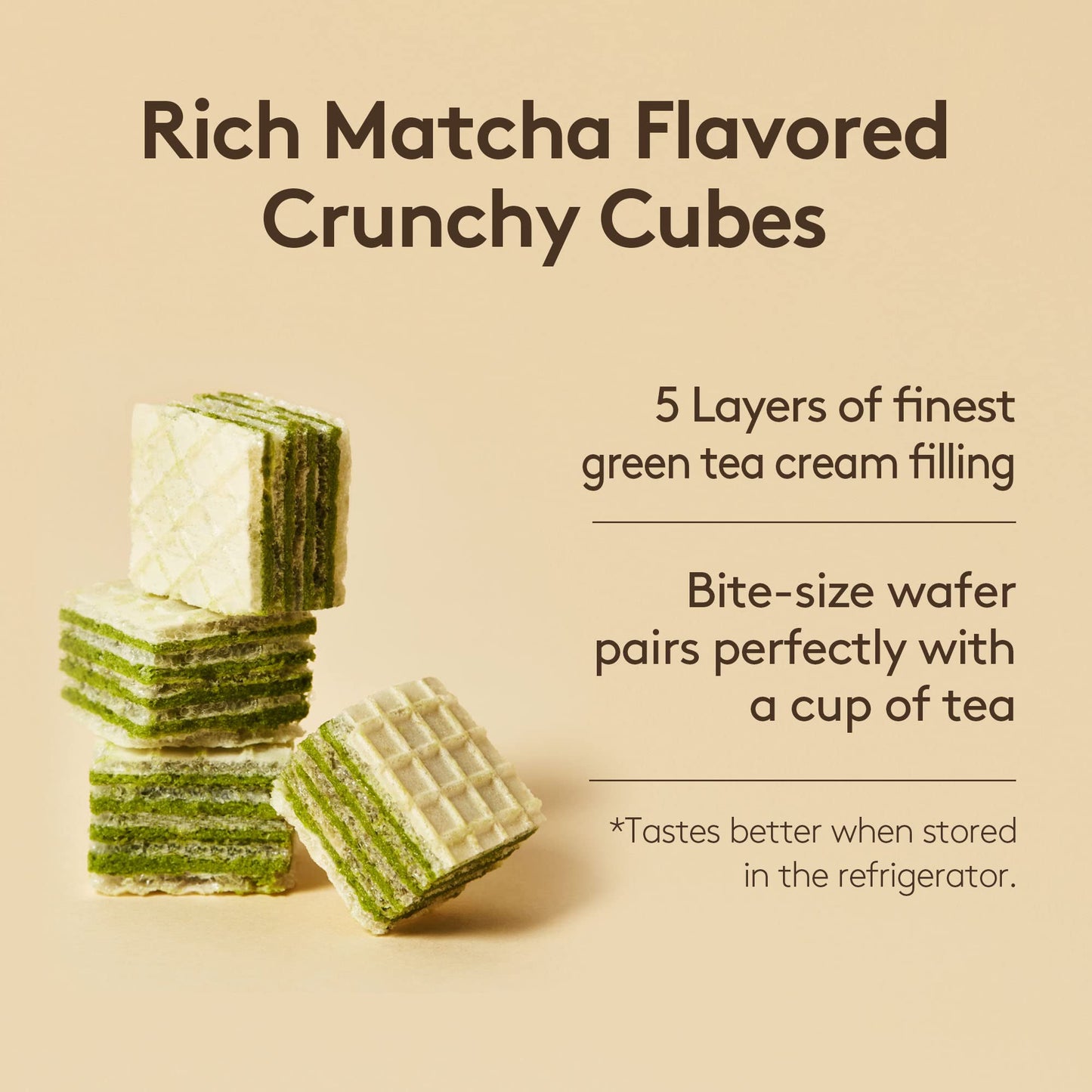 OSULLOC Green Tea Wafers Cookies 3.52oz | Korean Matcha Snacks | Premium Asian Treats
