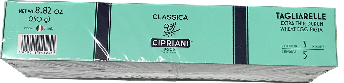 Cipriani Food Tagliarelle Extra Thin Egg Pasta - 8.82 Oz (Pack Of 12)